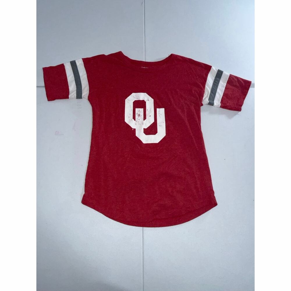 Oklahoma Sooners OU Jersey Tee Captivating Apparel Red Crimson Size Medium